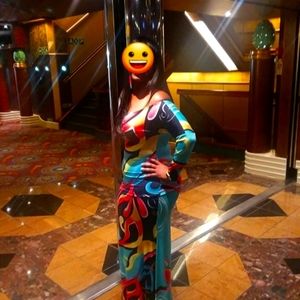 Off the shoulder floor length dress